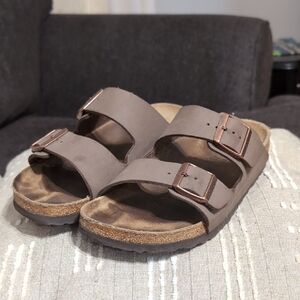 Birkenstock Taupe Sandals with Adjustable Straps